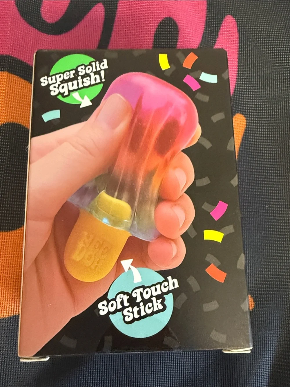 Needoh Nice-Sicle Multicolor Squishy Toy - Pink, Green, Yellow